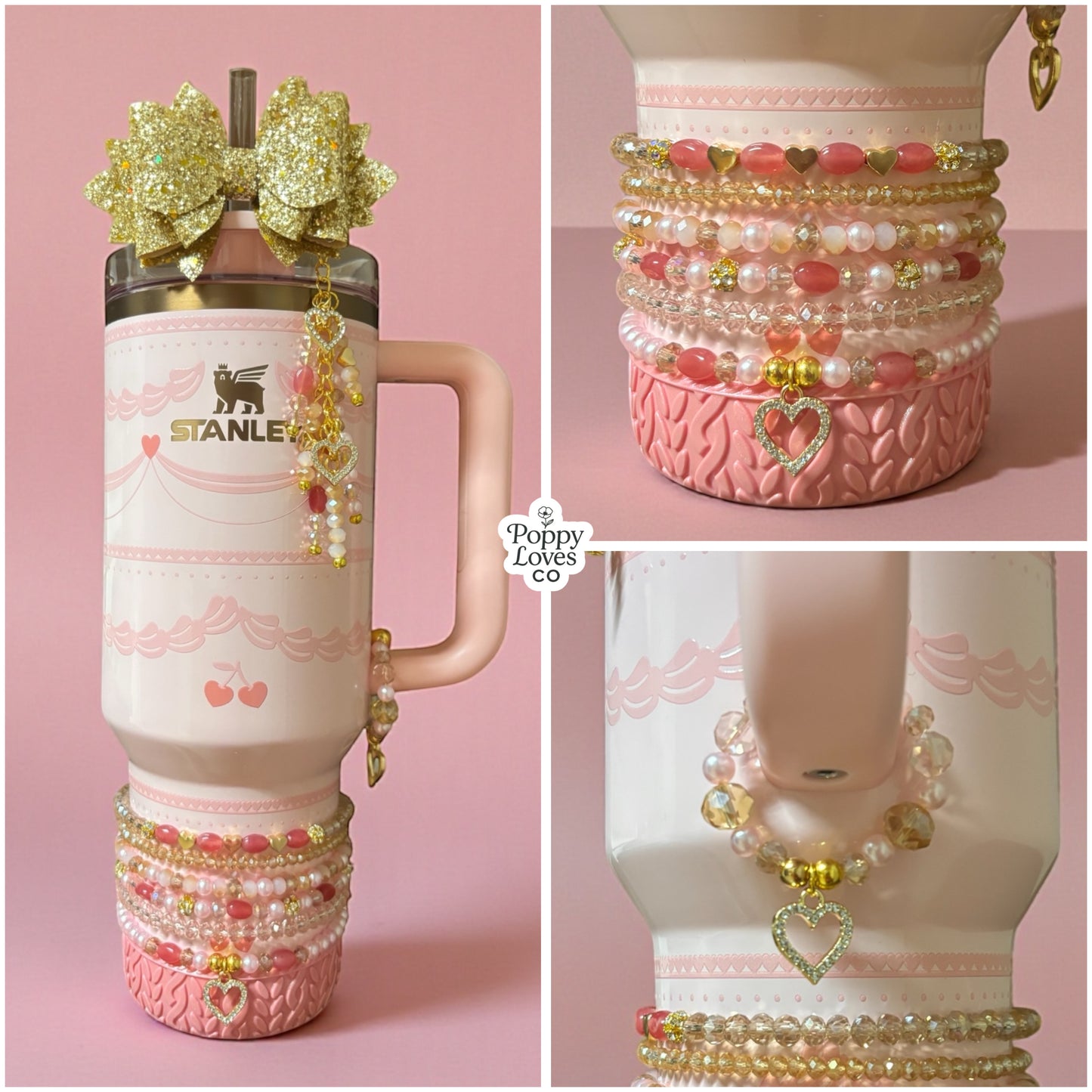 Pink Velvet Cake Accessories