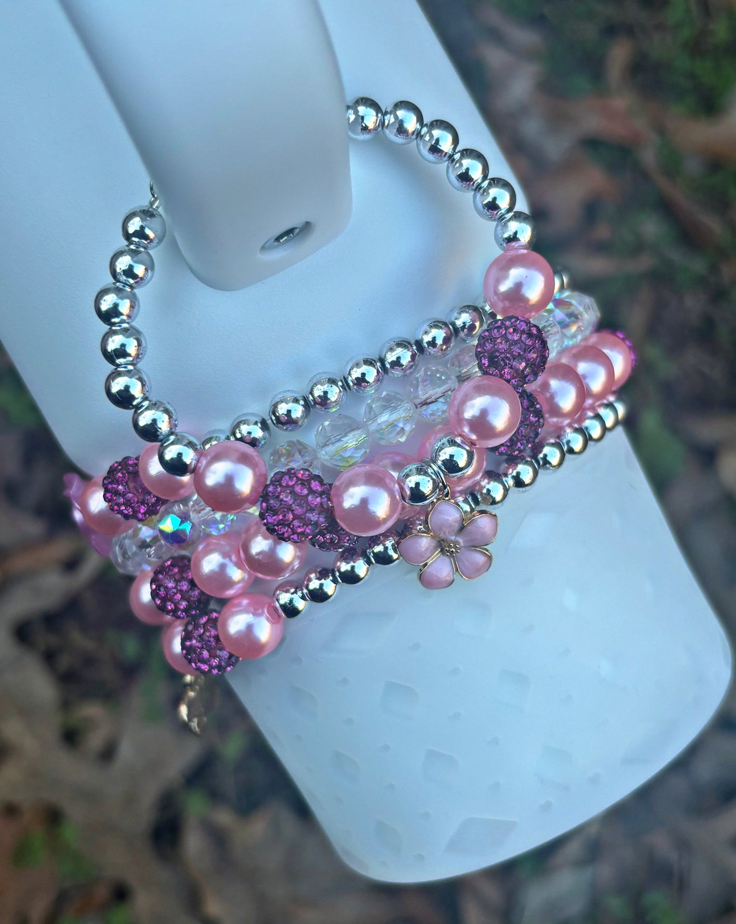 Cherry Blossom Handle Charm {Lobster Clasp}