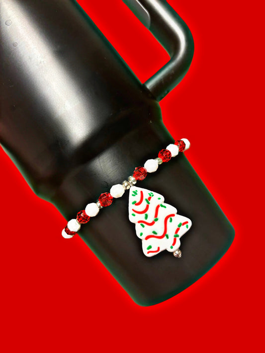 Christmas Tree Cake Cup Bracelet