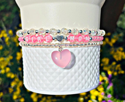Girl Mom Cup Bracelets