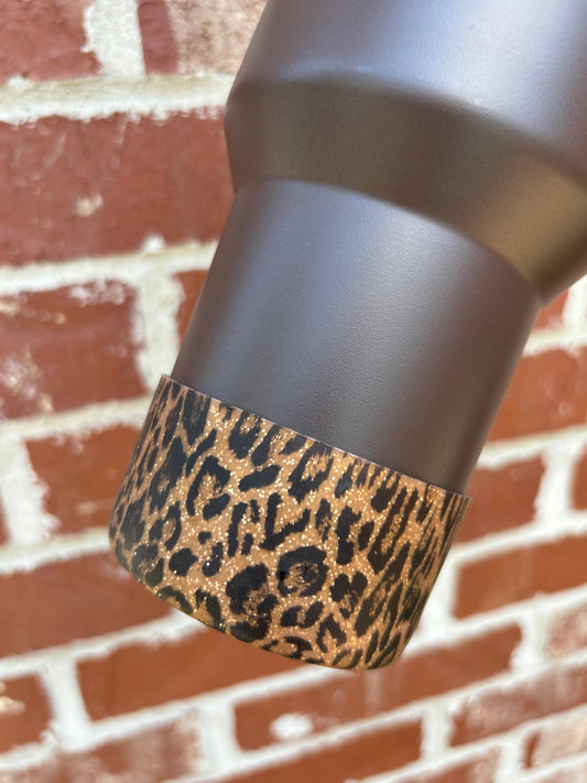 NEW Glitter Leopard Silicone Boot