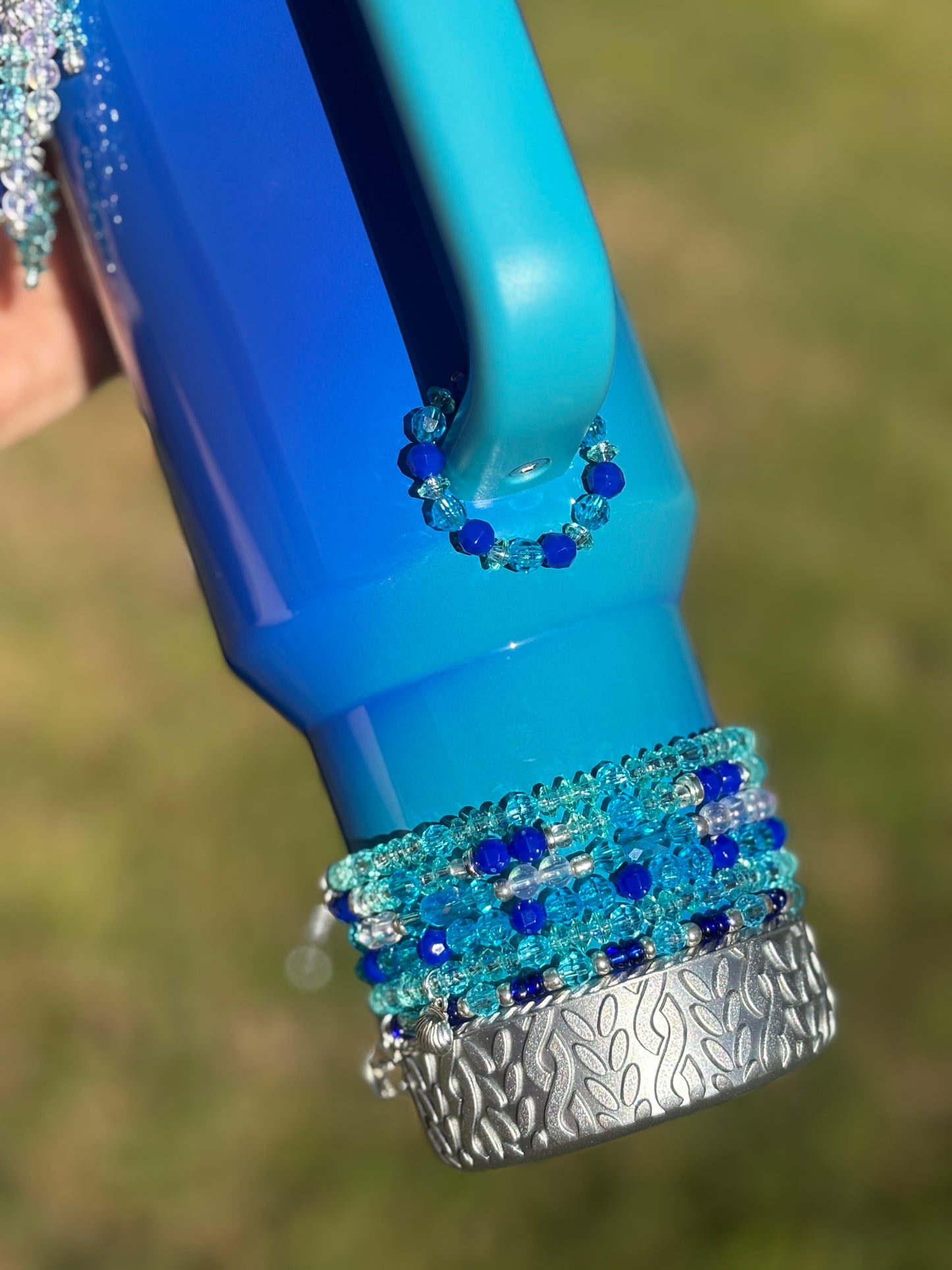 Sea Glass Aura Magnetic Handle Charm