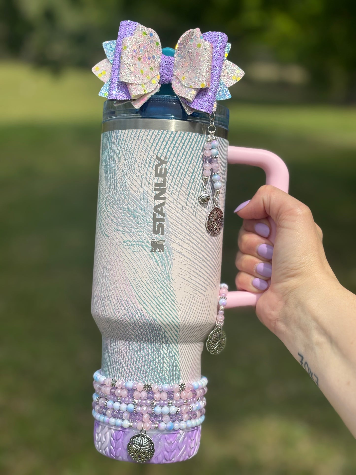 Sea Glass Plume Bracelets