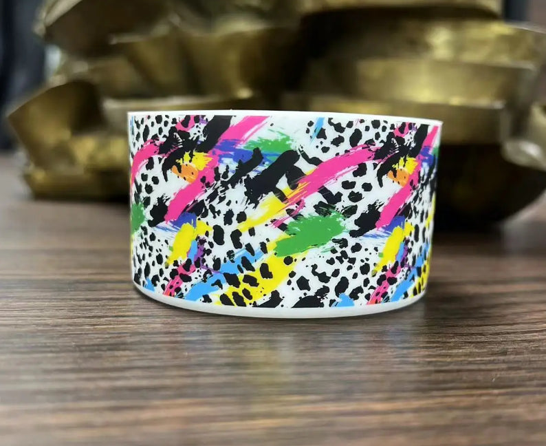 Colorful Leopard Ink Silicone Boot Stanley Cup Accessories