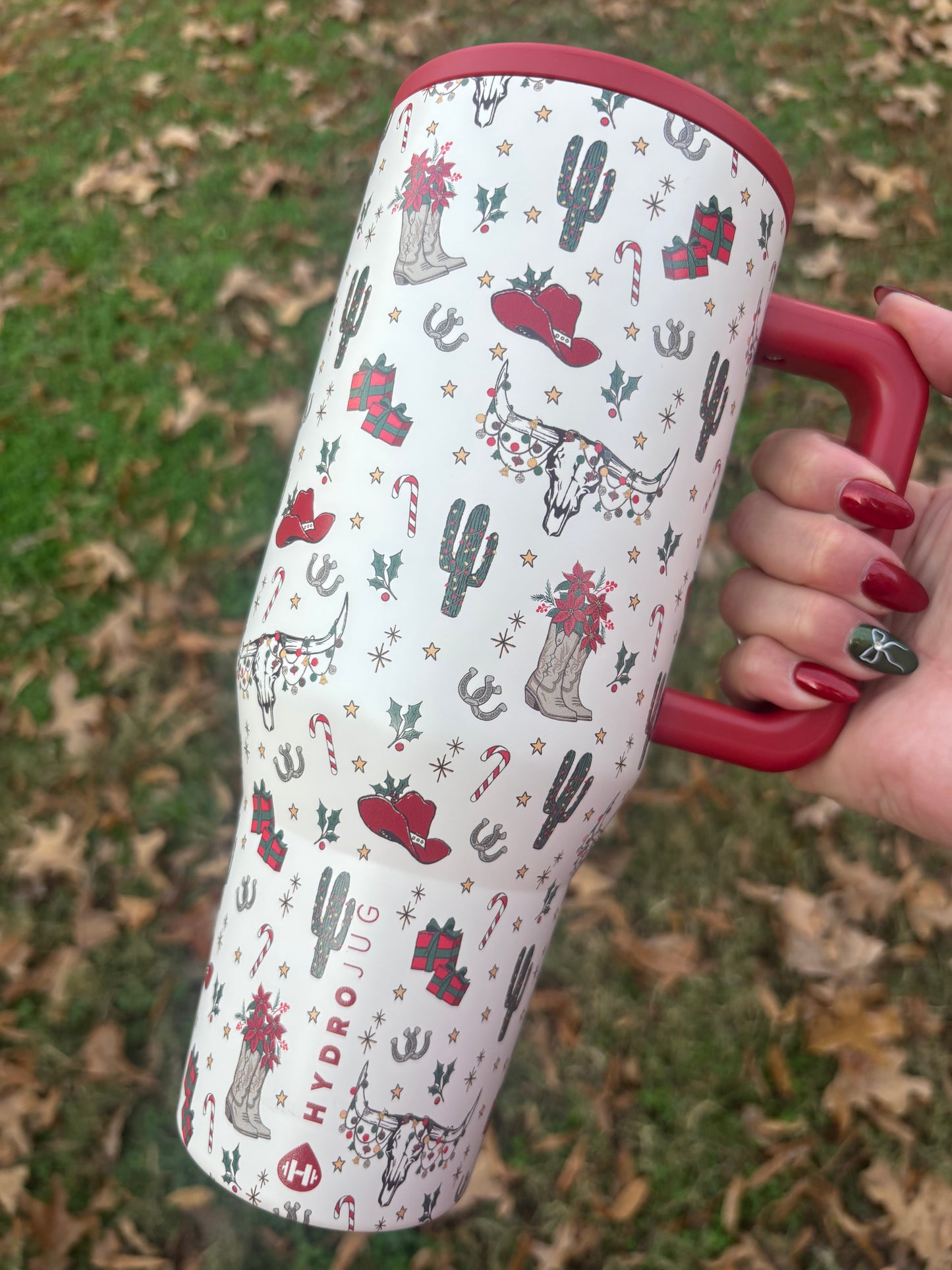 Cowboy Christmas 40oz HJ Trav (discount codes cannot be used on cups or your order will be canceled)