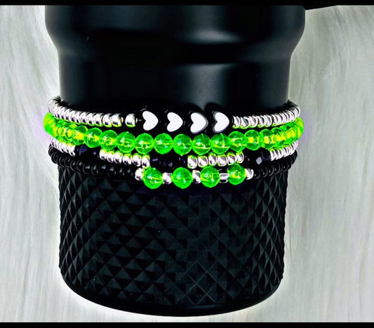 Bracelets électriques en forme de coupe rose fluo Stanley Cup
