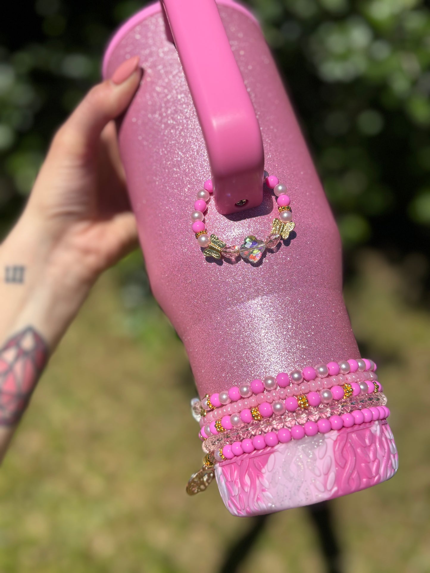 Pretty in Pink Magnetic Handle Charm