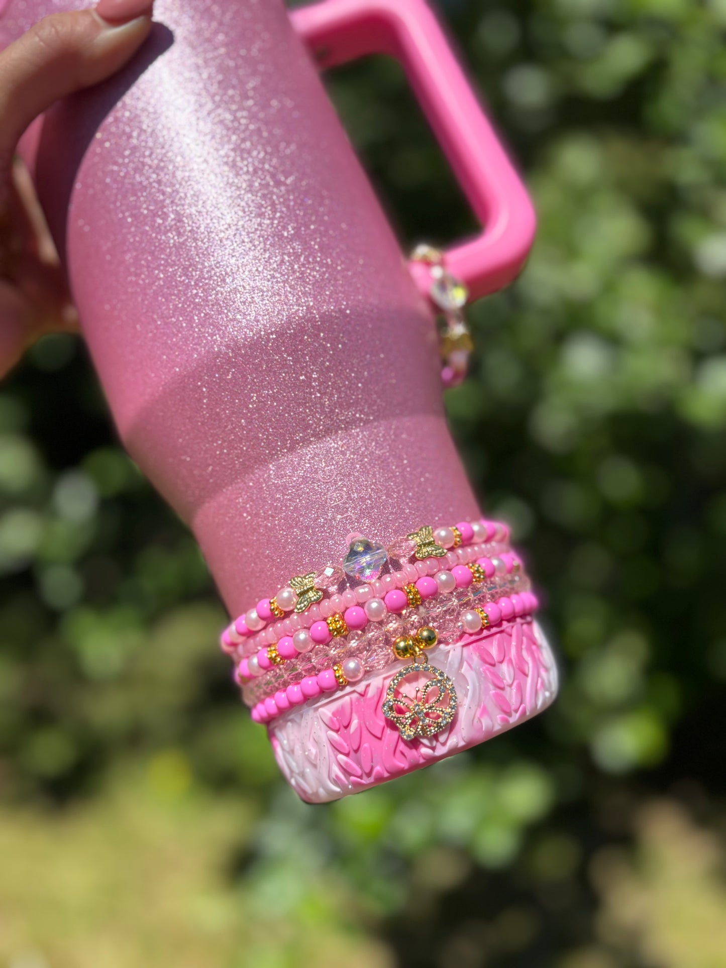 Pretty in Pink Bracelets Wrist or Tumbler