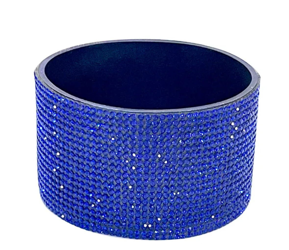 True Blue Rhinestone Silicone Bling Boot