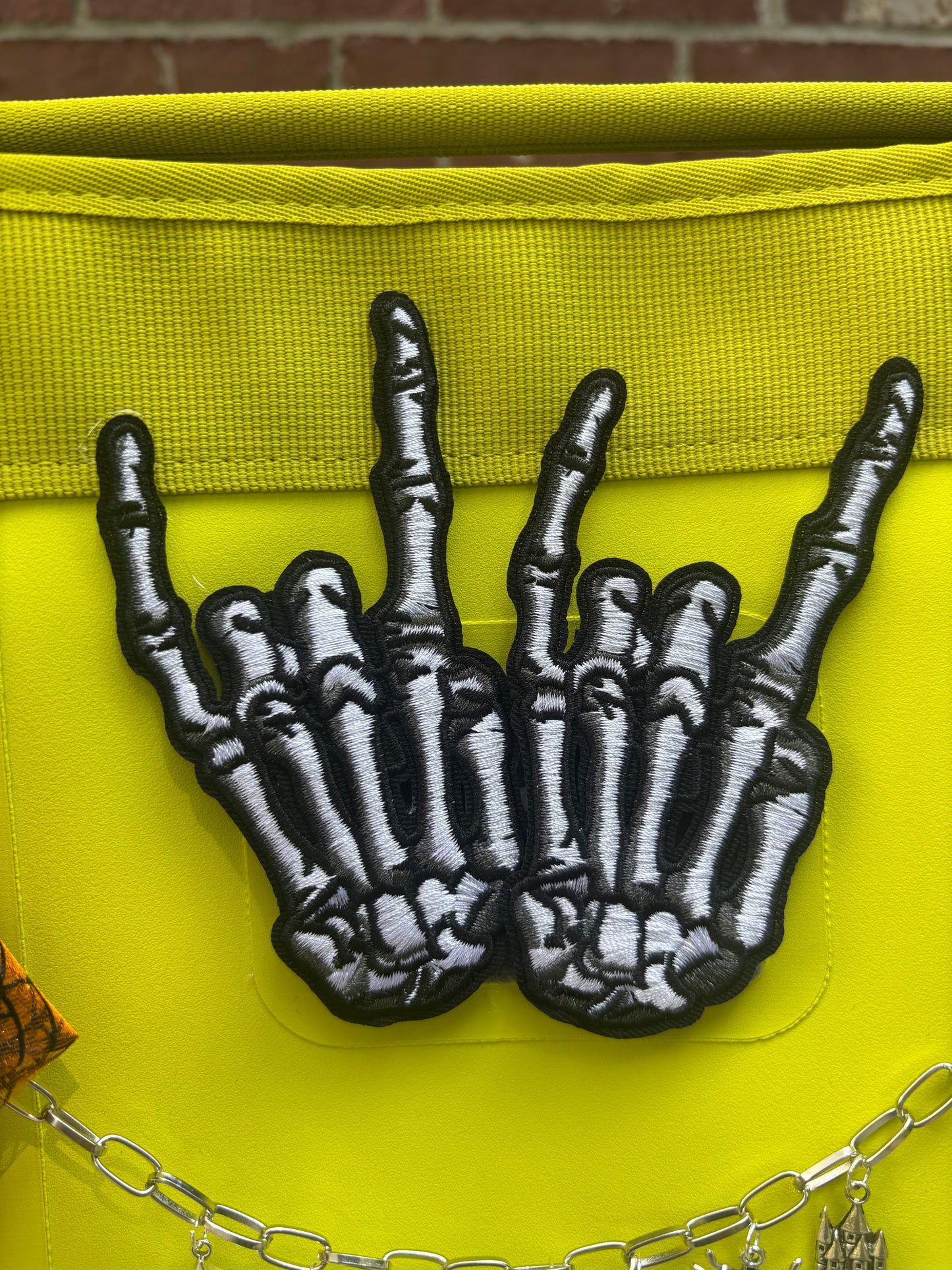 Skelly Hand Patch ~ Velcro Backing {each hand sold separately}
