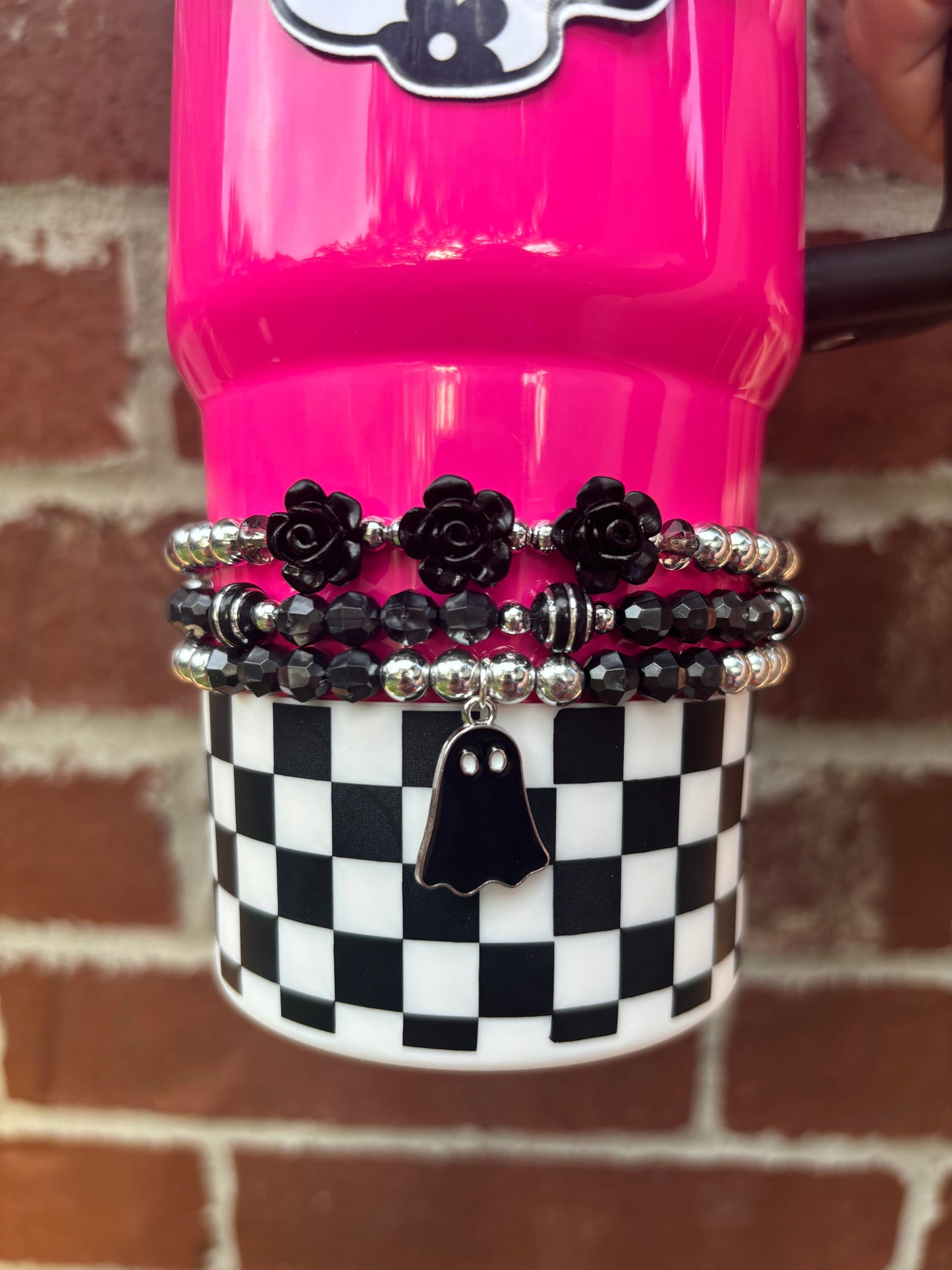 Gothic Rose Ghost Cup Bracelets