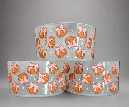 Pumpkin Bows Transparent Silicone Boot