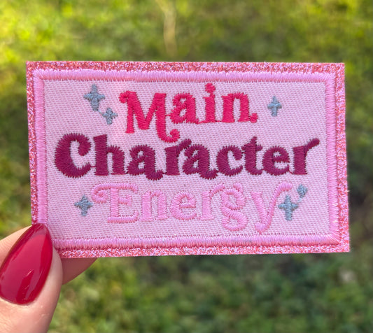 Main Character Energy Patch ~ Velcro Backing