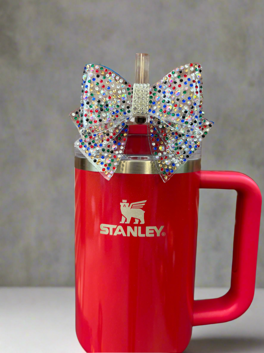 Sparkler Jelly Bow Straw Topper