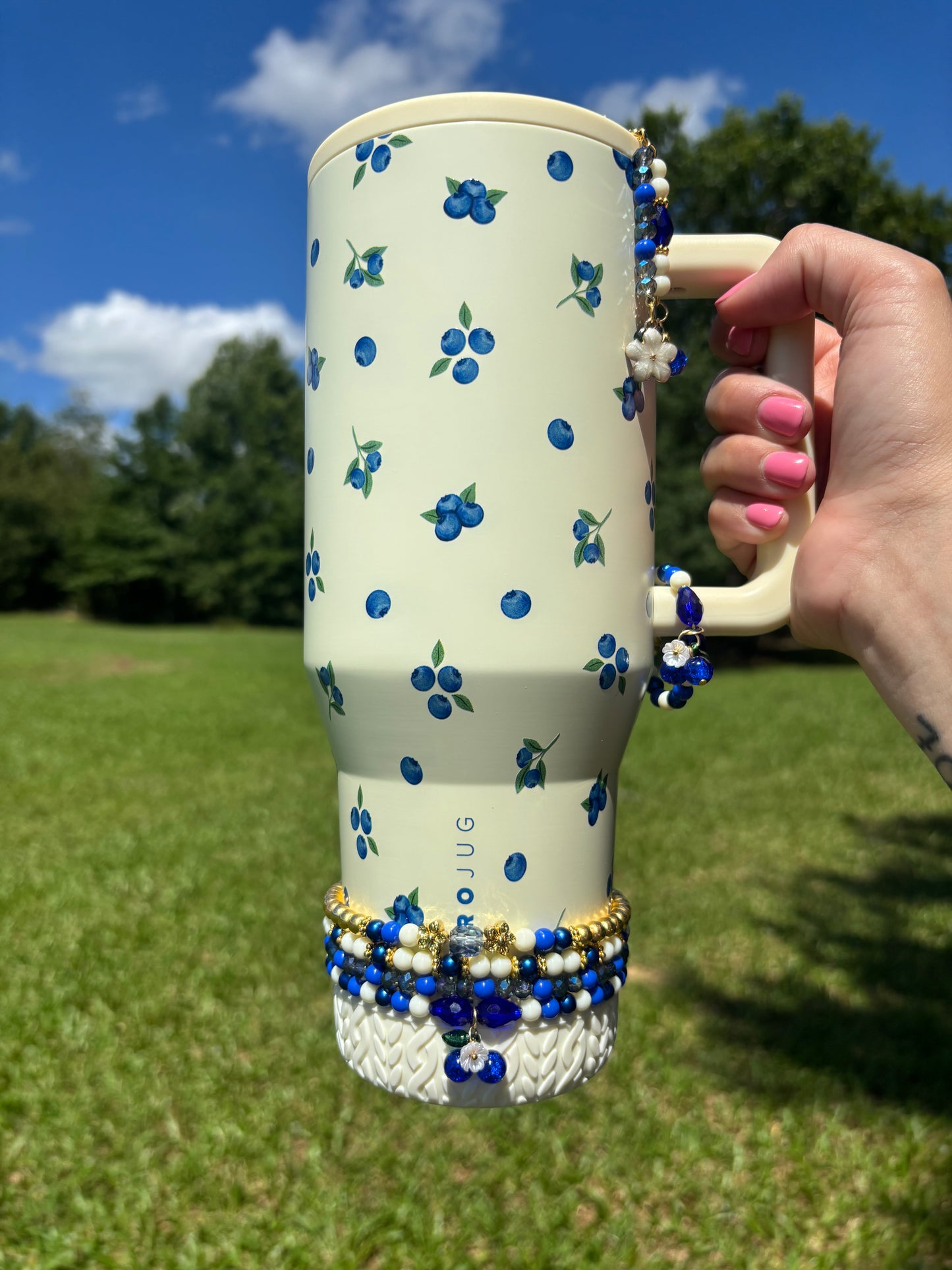 Freshly Picked Blueberry Bracelets Wrist or Tumbler
