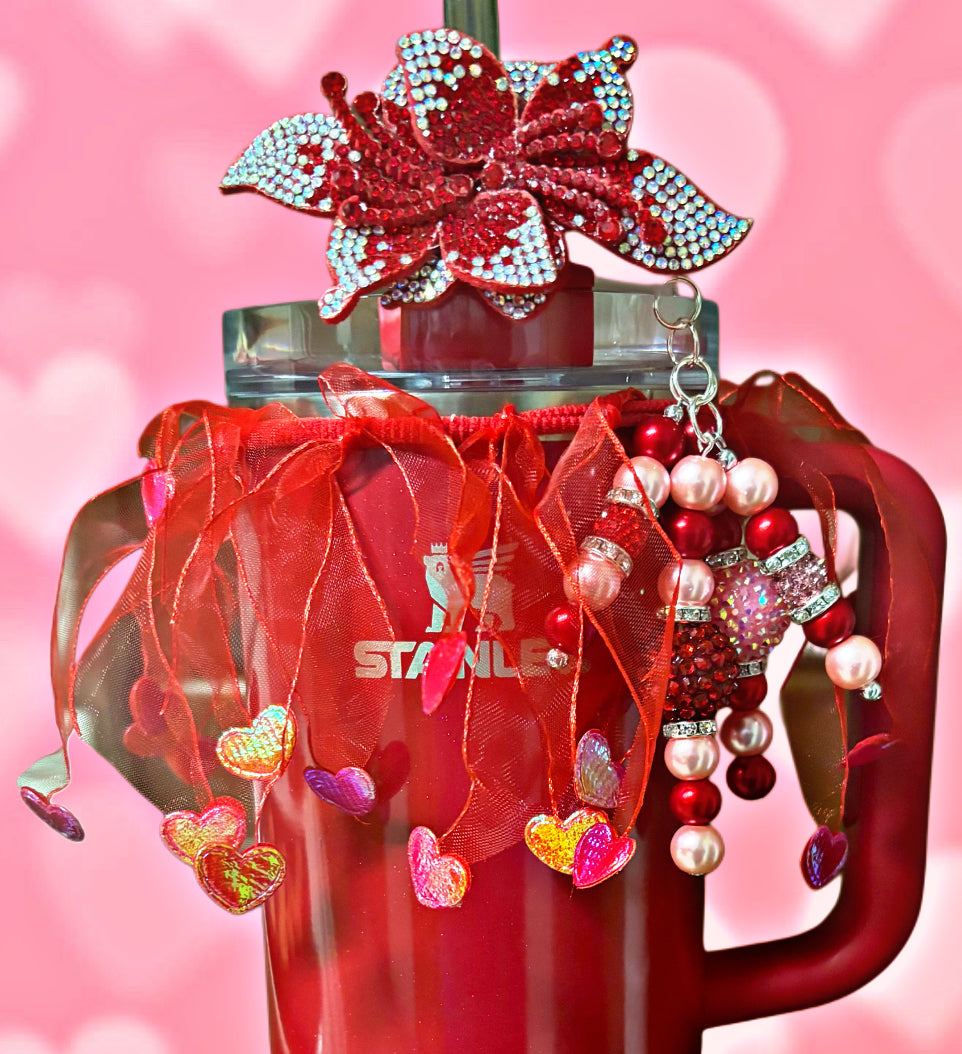 Sweetheart Tutu Cup Band {Red or Pink}