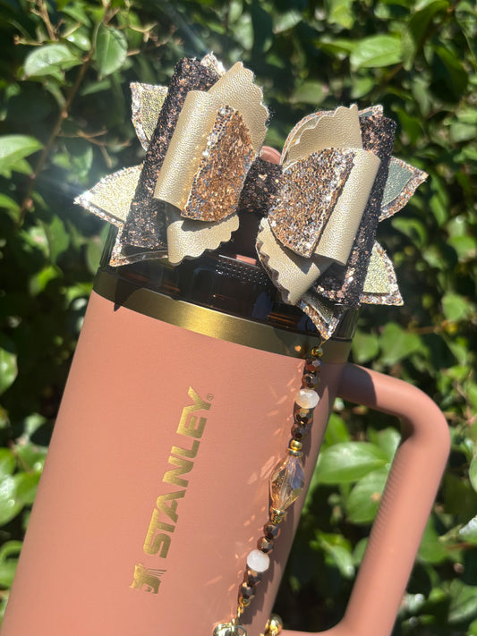 Topper de paille à nœud doré Lucky Clover