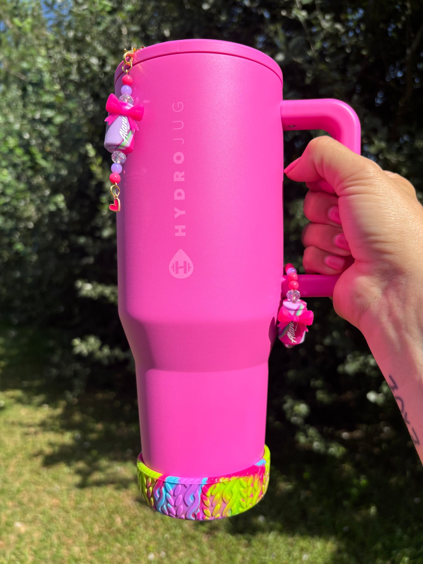 Pink Energy Drink Magnetic Handle Charm
