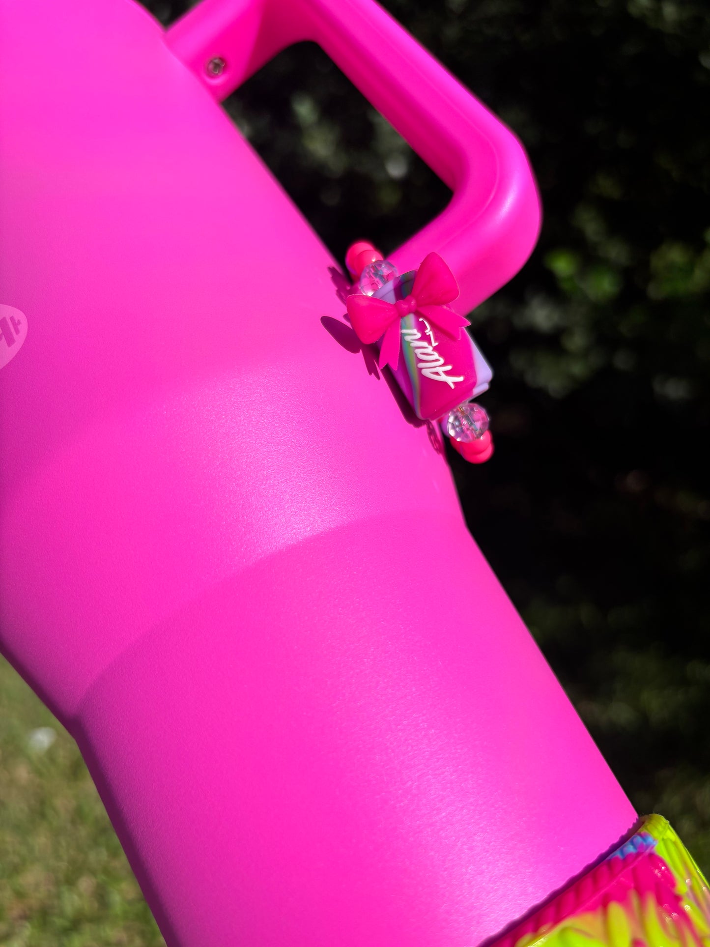 Pink Energy Drink Magnetic Handle Charm