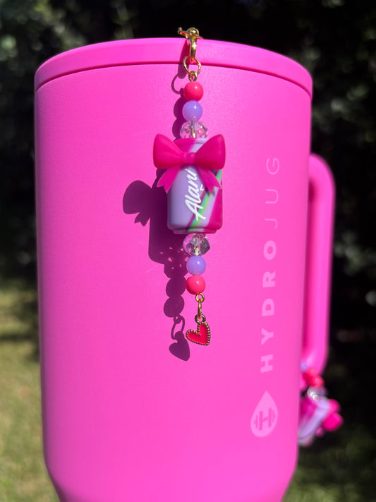 Pink Energy Drink Dangle Charm