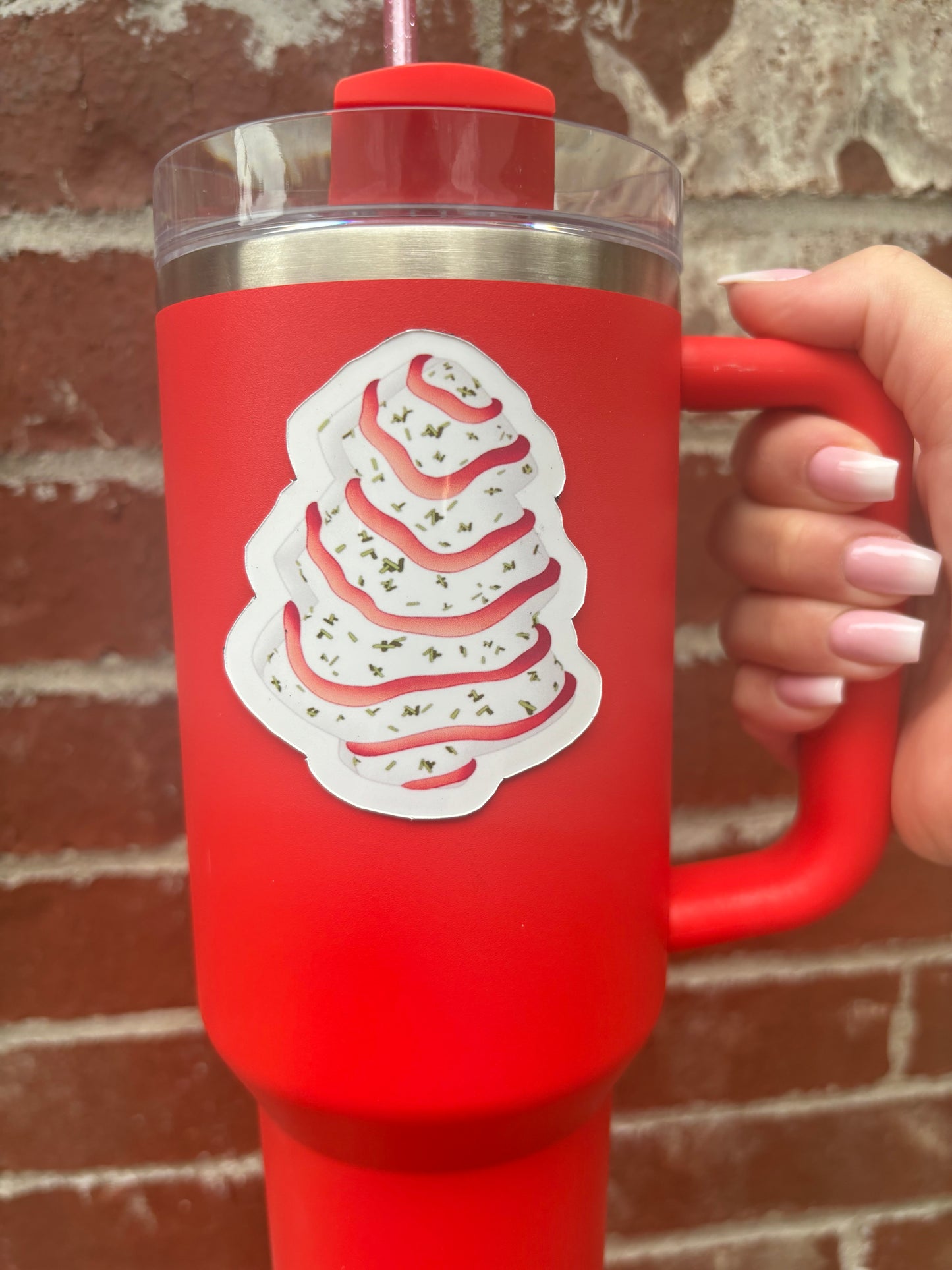 Little Christmas Tree cake Tumbler Magnet