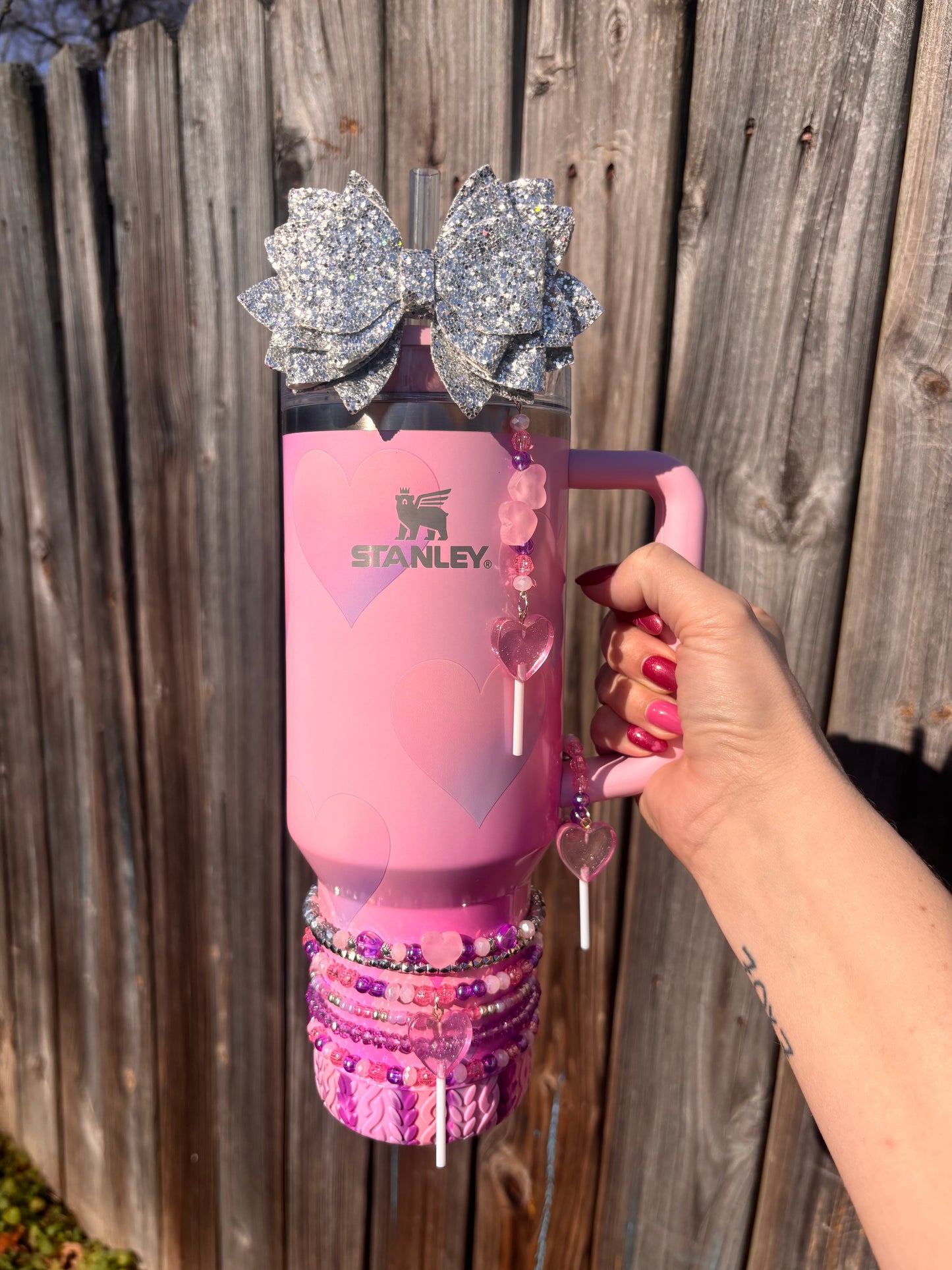 Pink & Purple Heart Accessories