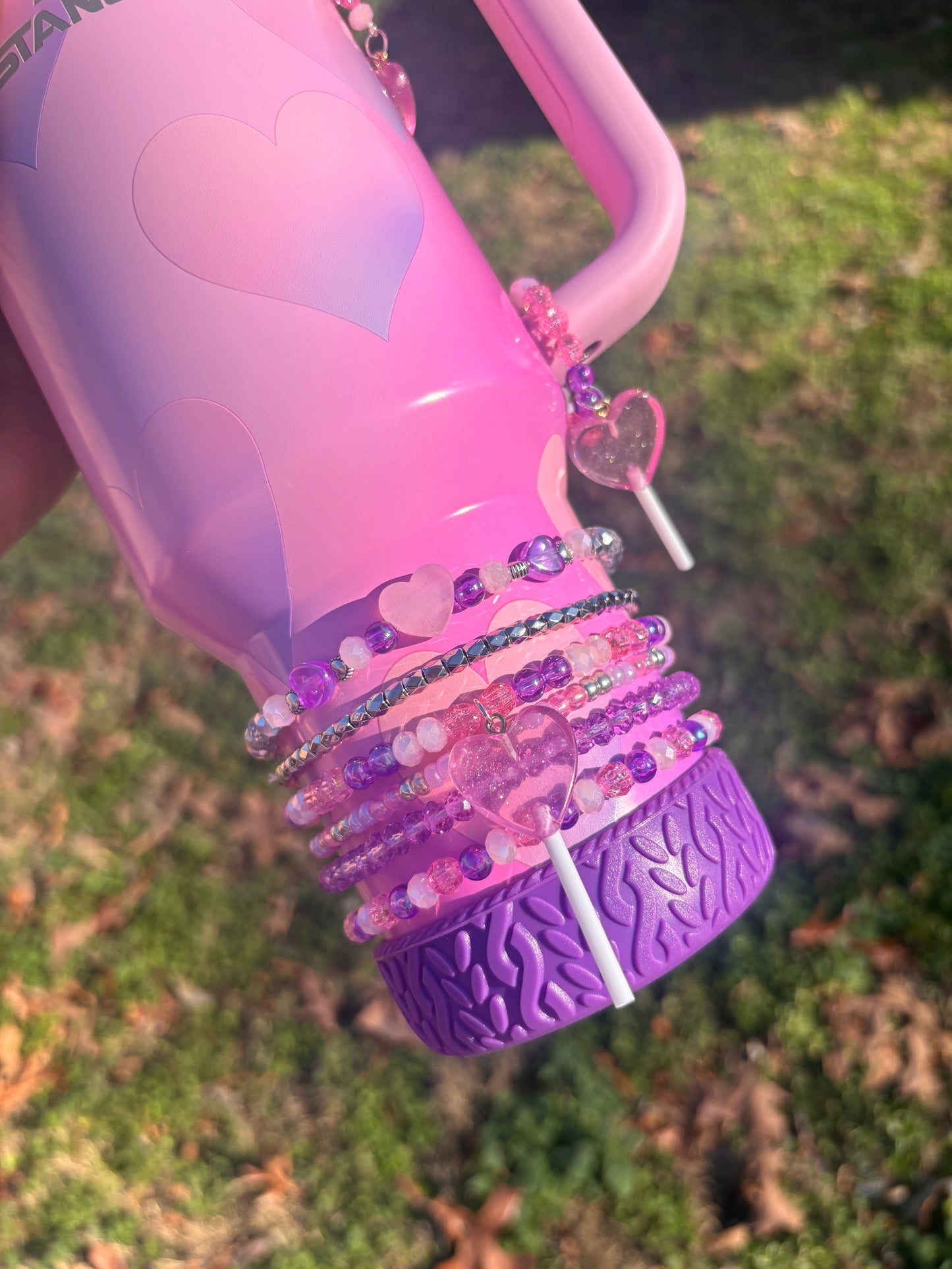Pink & Purple Heart Accessories