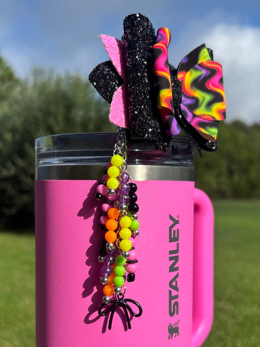 Hot Pink Neon Dangle Charm