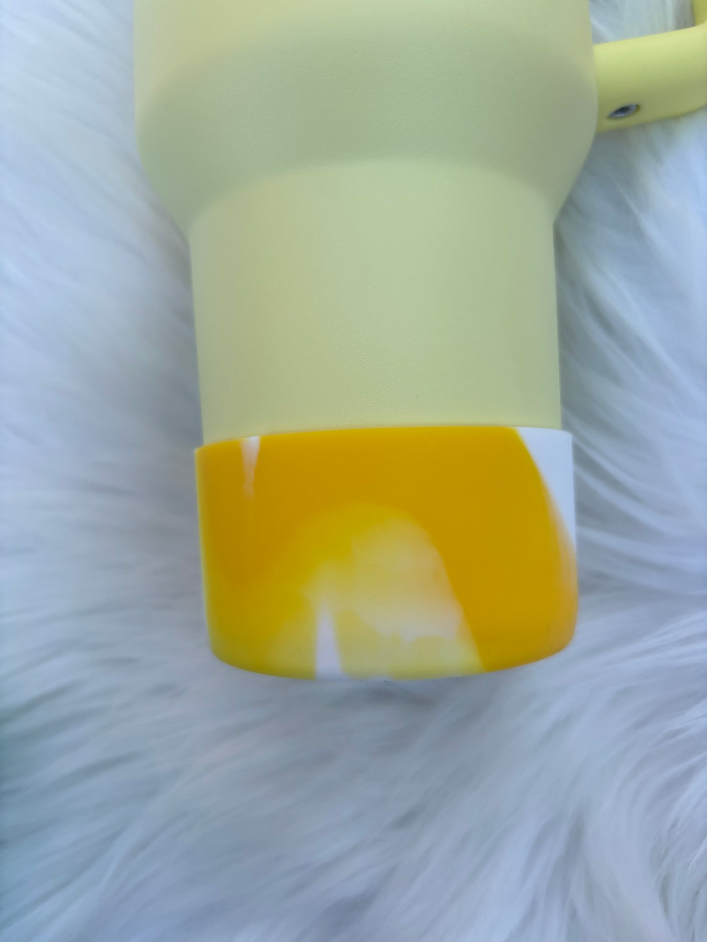 Yellow Swirl Silicone Boot. Stanley Cup Accessories