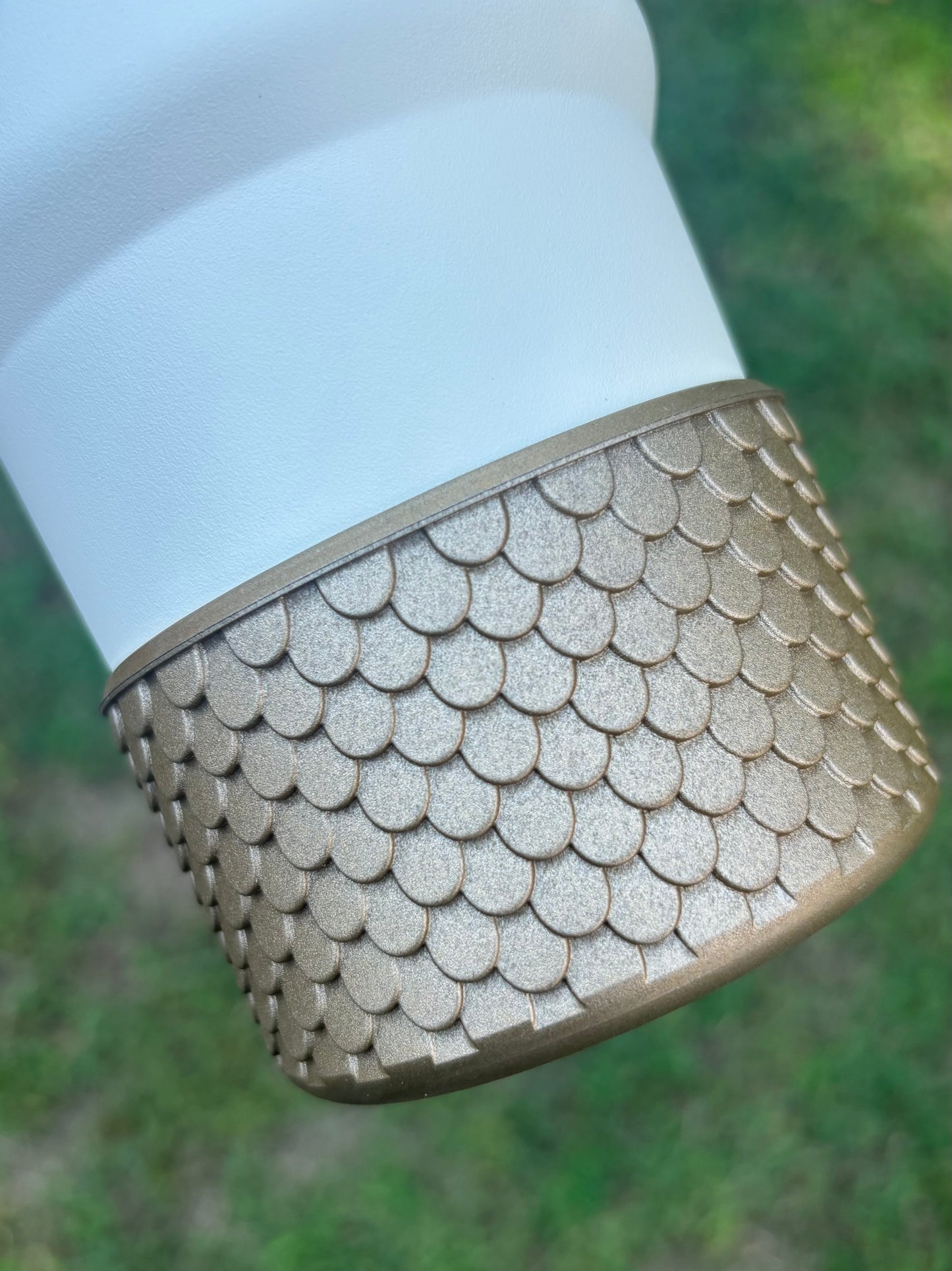 Bronze Mermaid Scales Silicone Boot