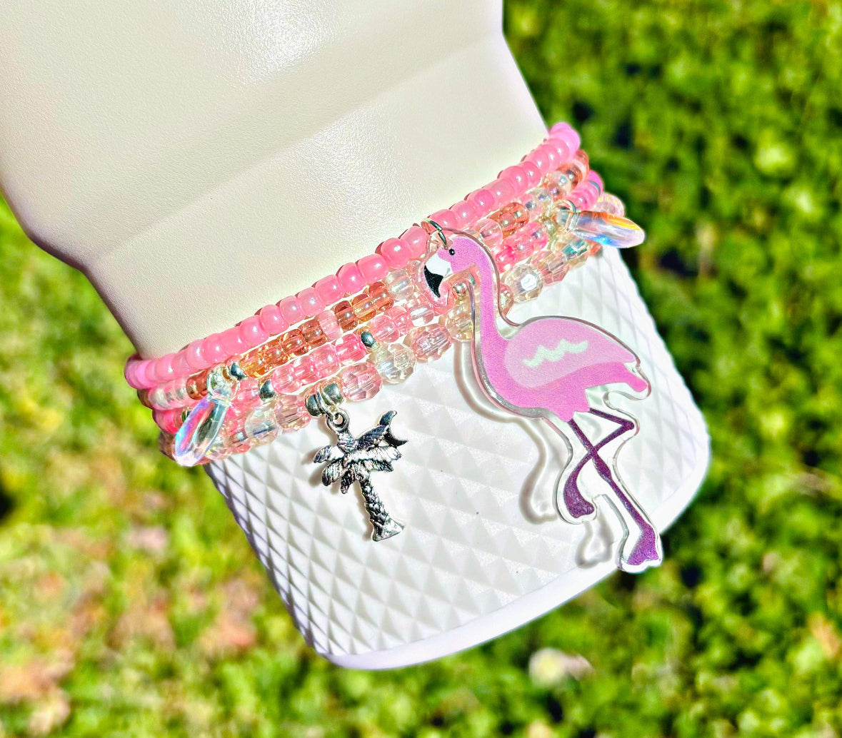 Pink Flamingo Cup Bracelets