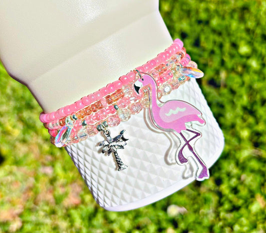 Pink Flamingo Cup Bracelets