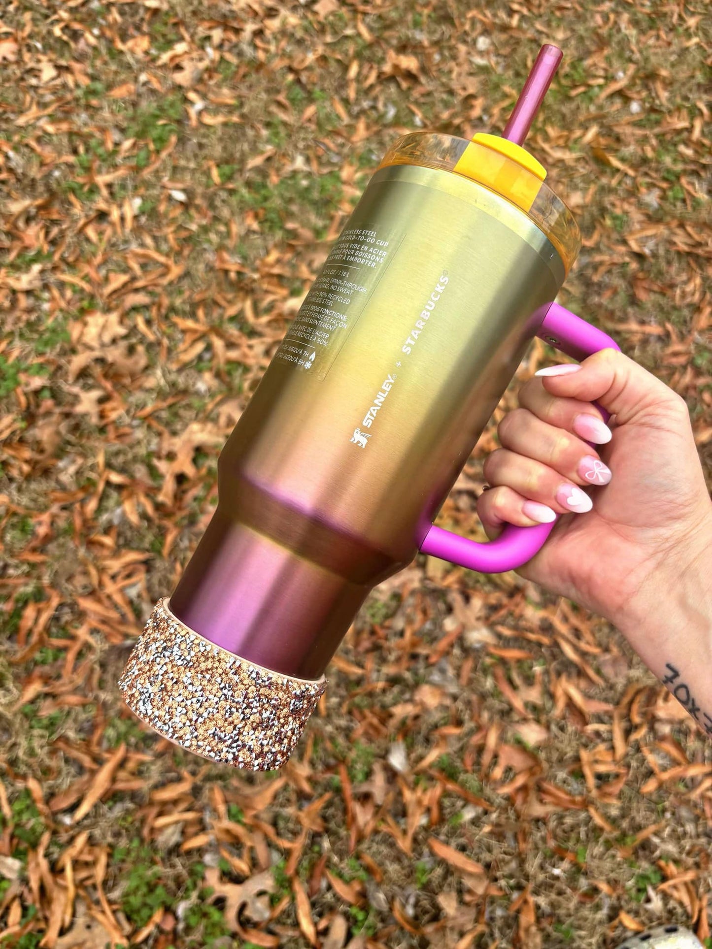 Light Gold Druzy Silicone Boot