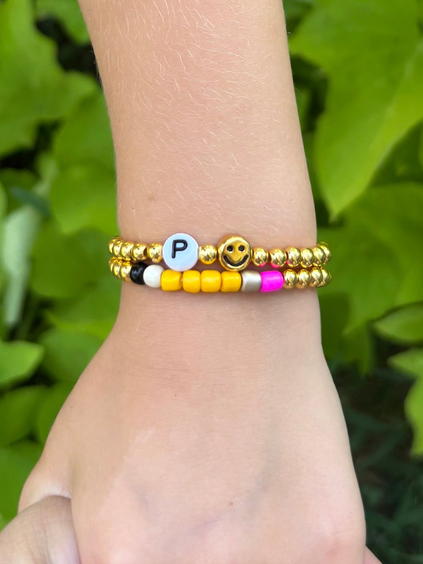 Smiley Face Pencil Back to School Bracelets Wrist or Tumbler