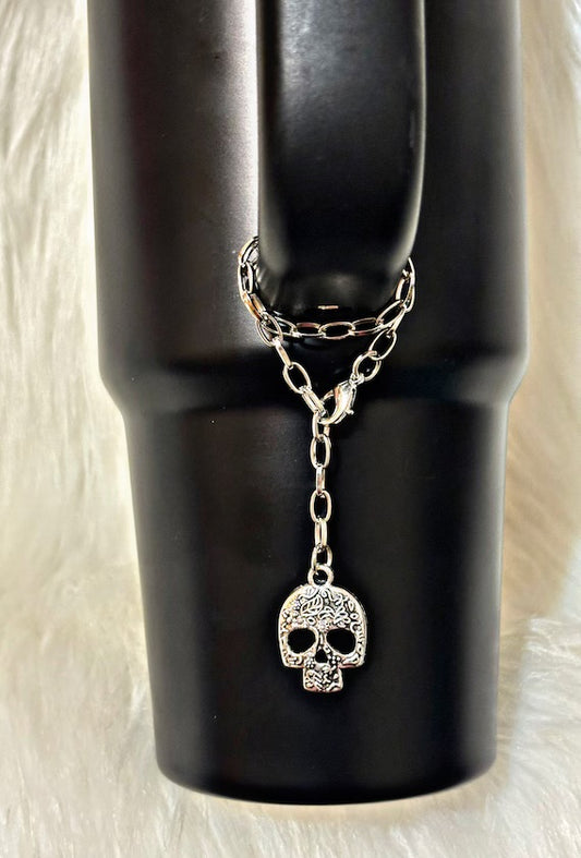 Sugar Skull Handle Charm