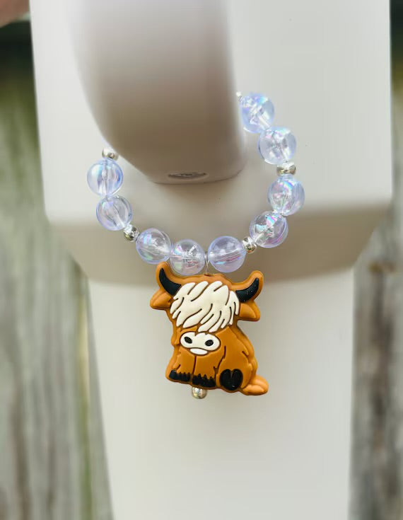 Highland Cow Handle Charm