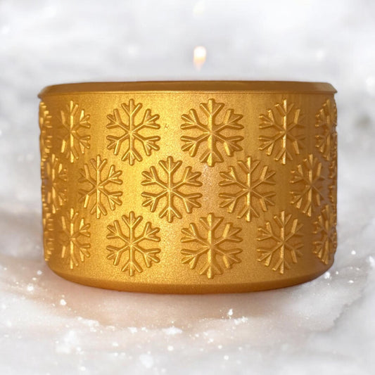 Gold Snowflake Silicone Boot