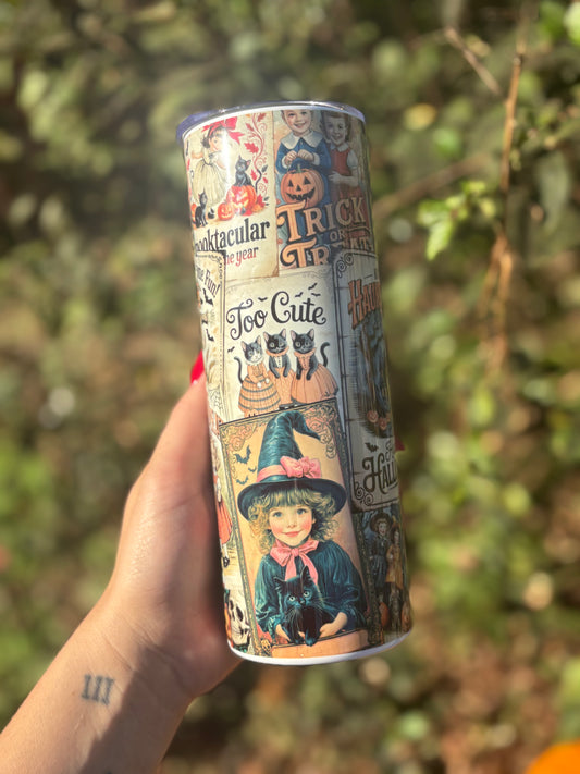 Vintage Halloween 20oz Tumbler