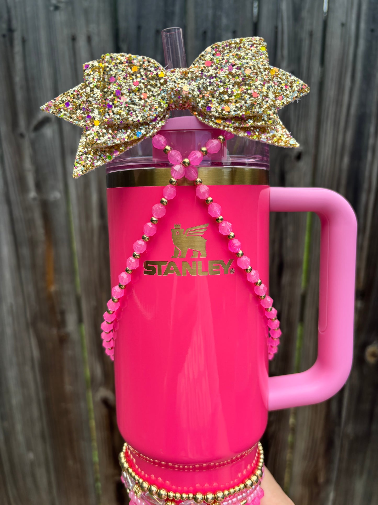 Pink Parade Cup Necklace. Stanley Cup Accessories.