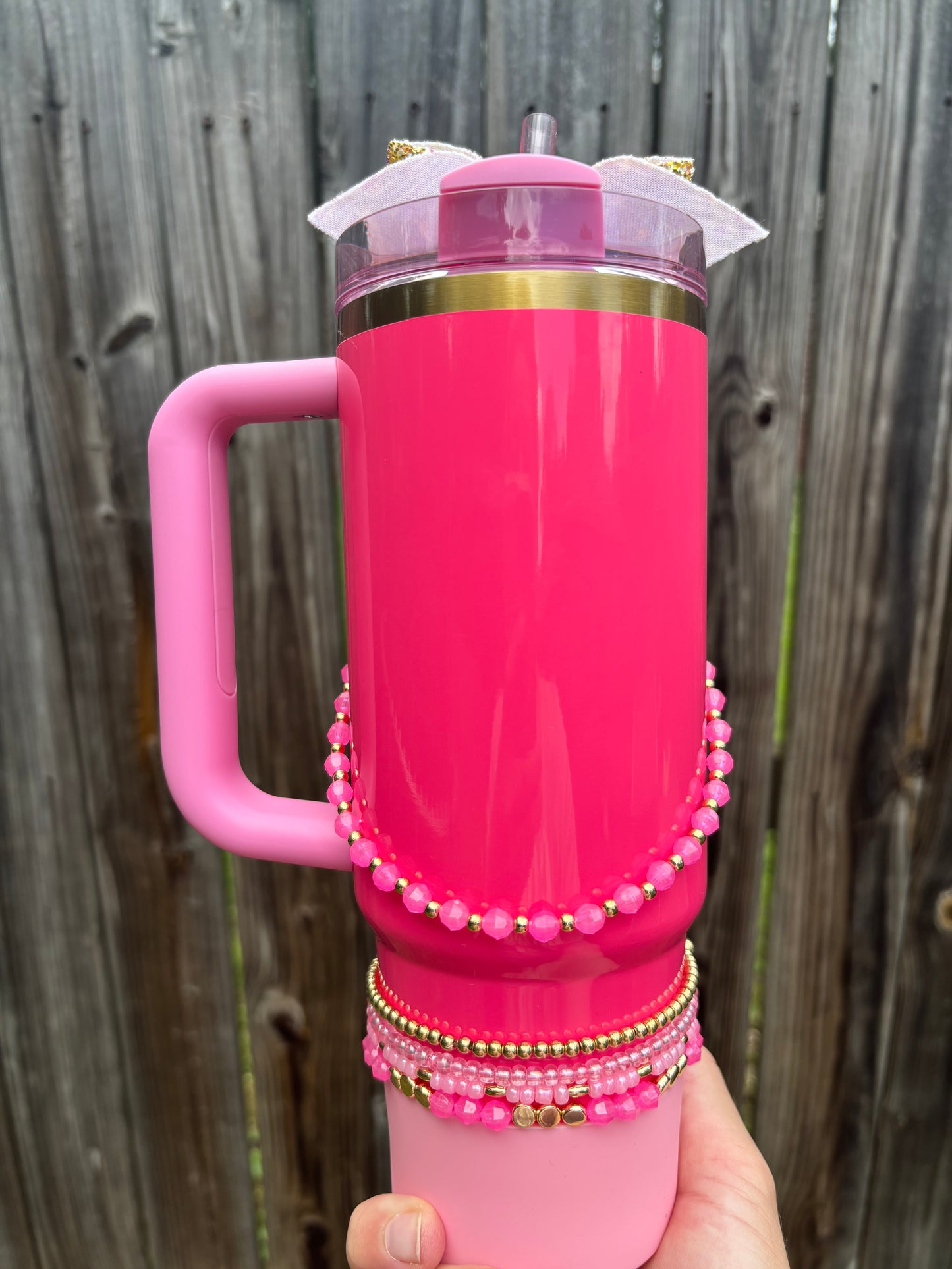 Pink Parade Cup Necklace. Stanley Cup Accessories.