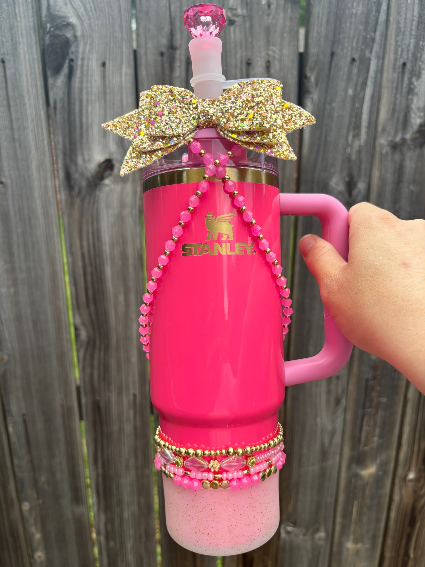 Pink Parade Cup Necklace. Stanley Cup Accessories.