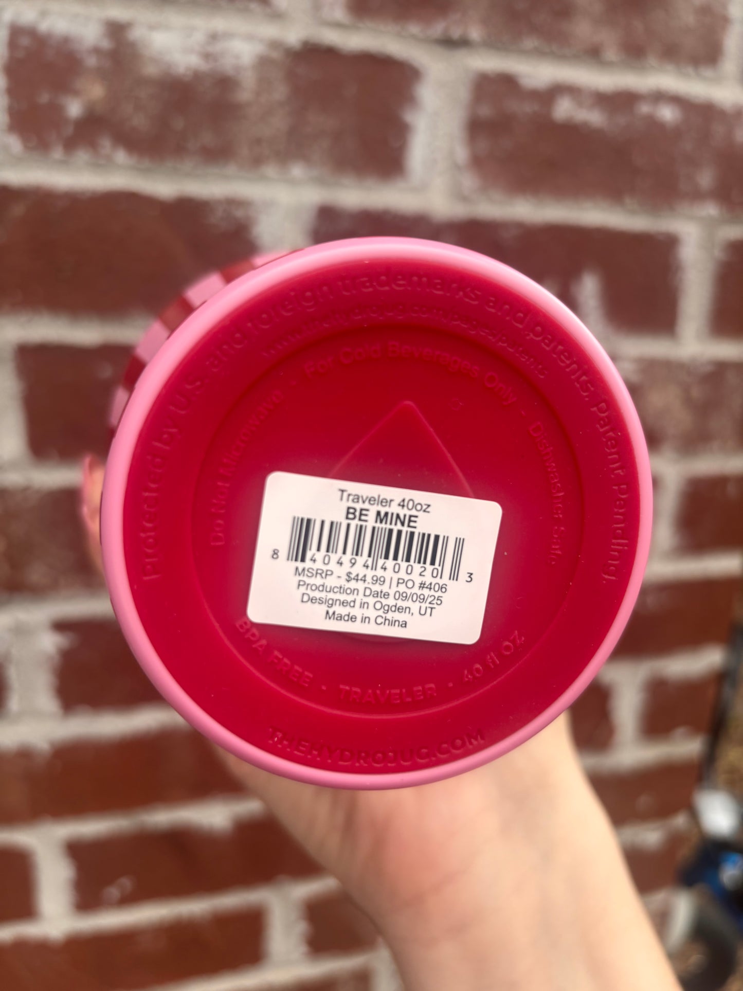 Be Mine 40 oz HJ trav  (discount codes cannot be used on cups or your order will be canceled)