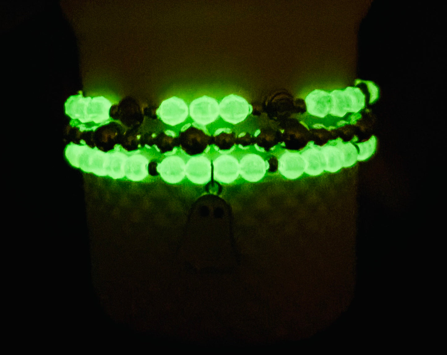 Glow in the Dark Ghost Cup Bracelets