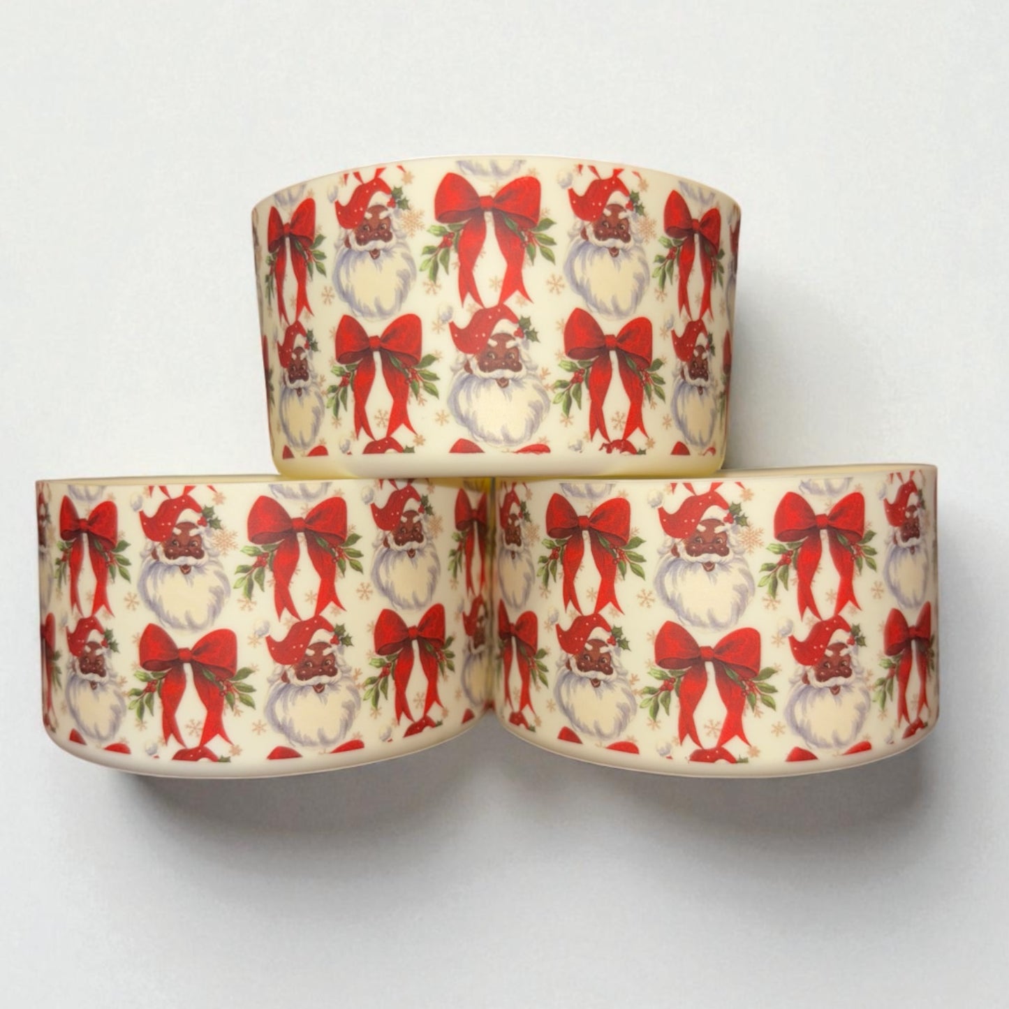 Santa Coquette Cream Silicone Boot~Dark