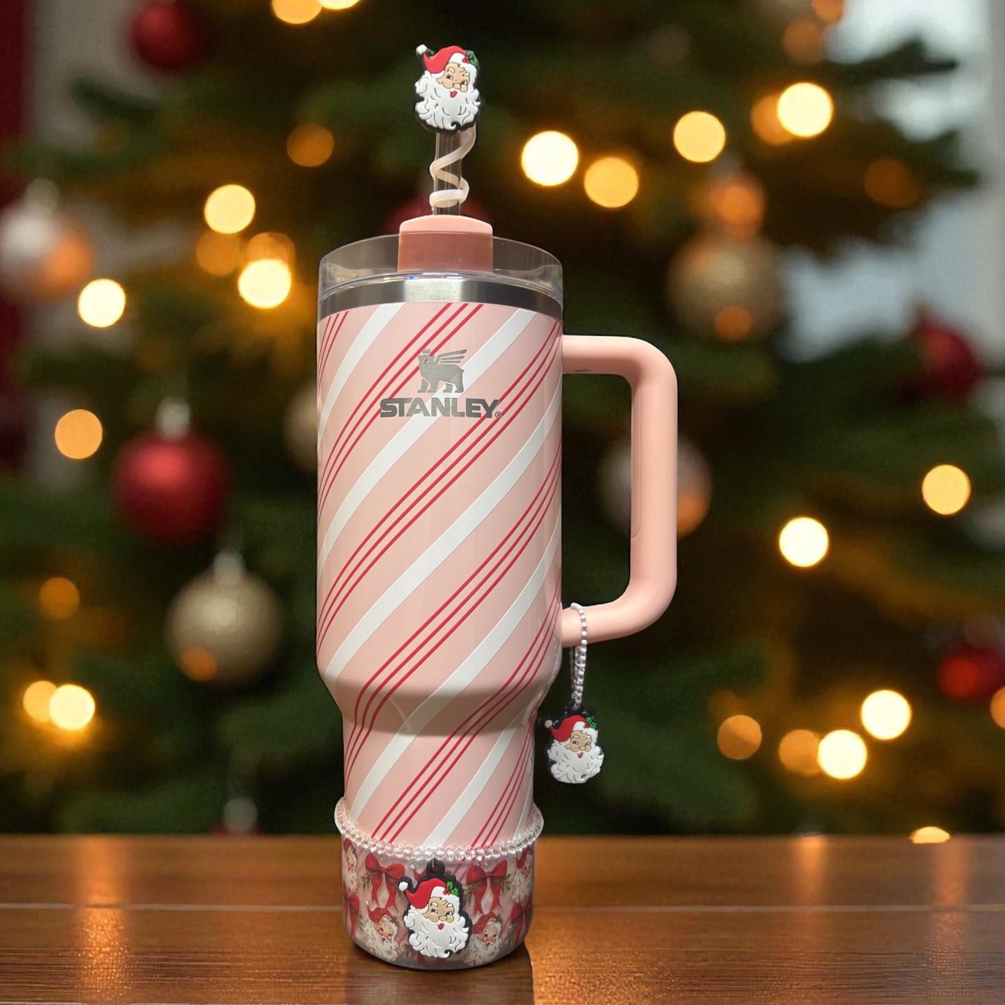 Santa Baby Silicone Straw Topper 10mm~Light