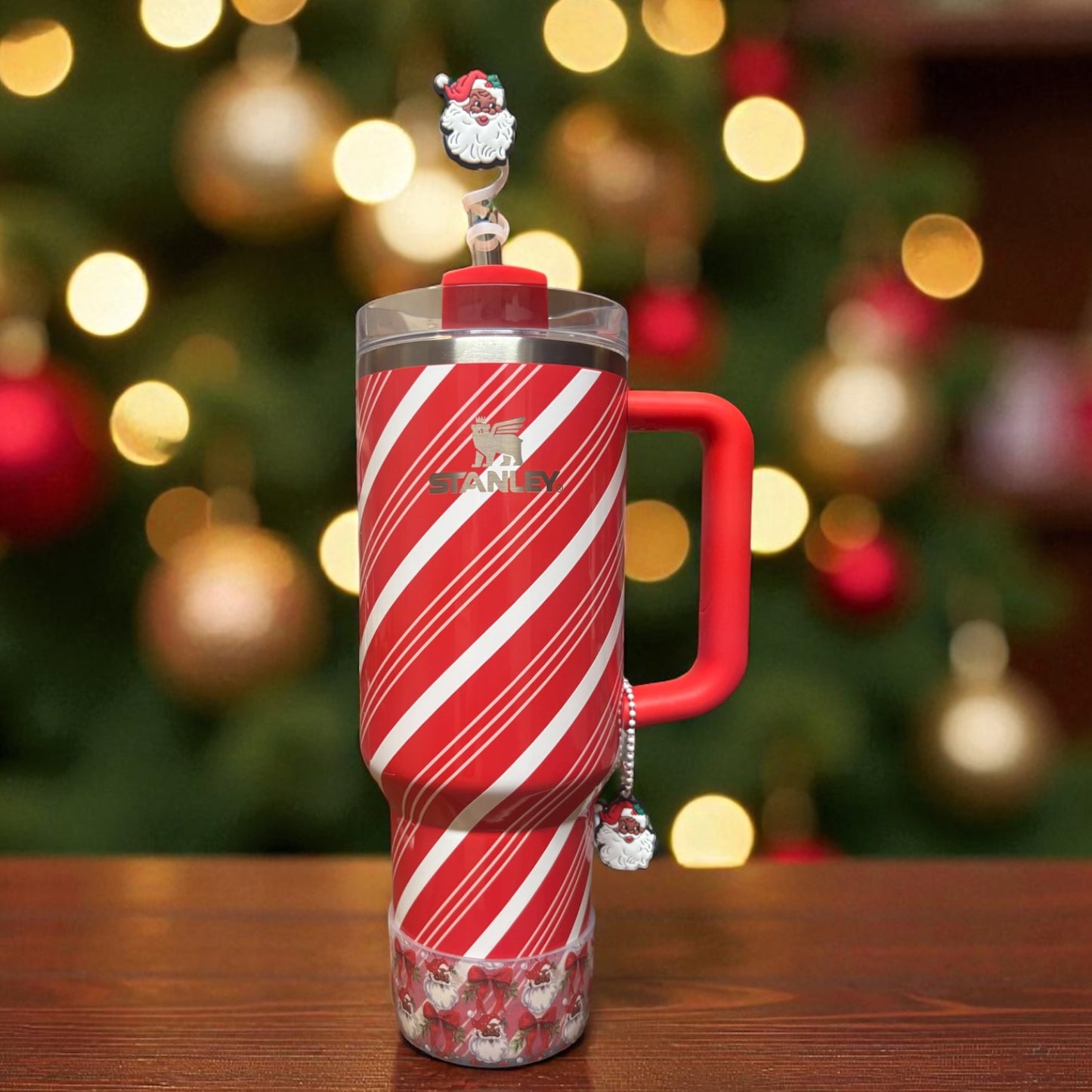 Santa Baby Silicone Straw Topper 10mm~Dark