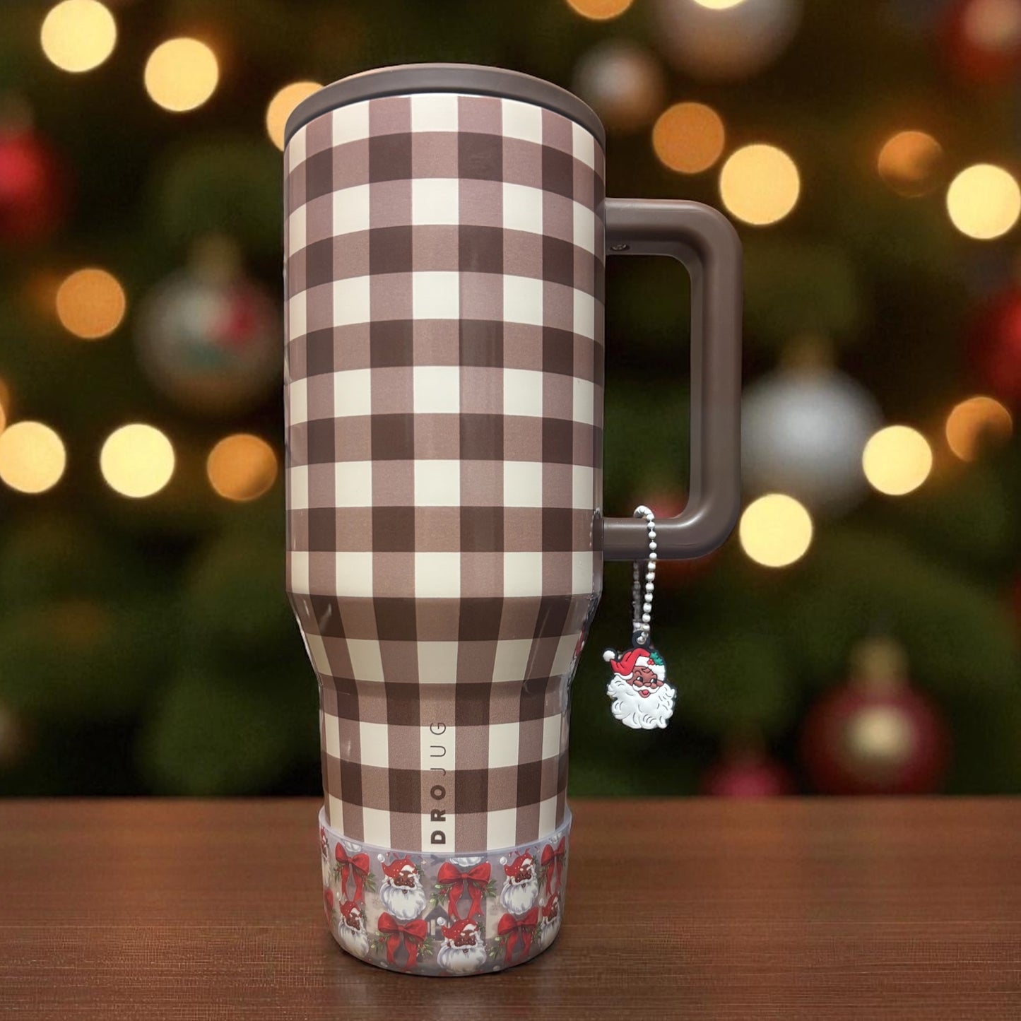 Santa Coquette Clear Silicone Boot~Dark