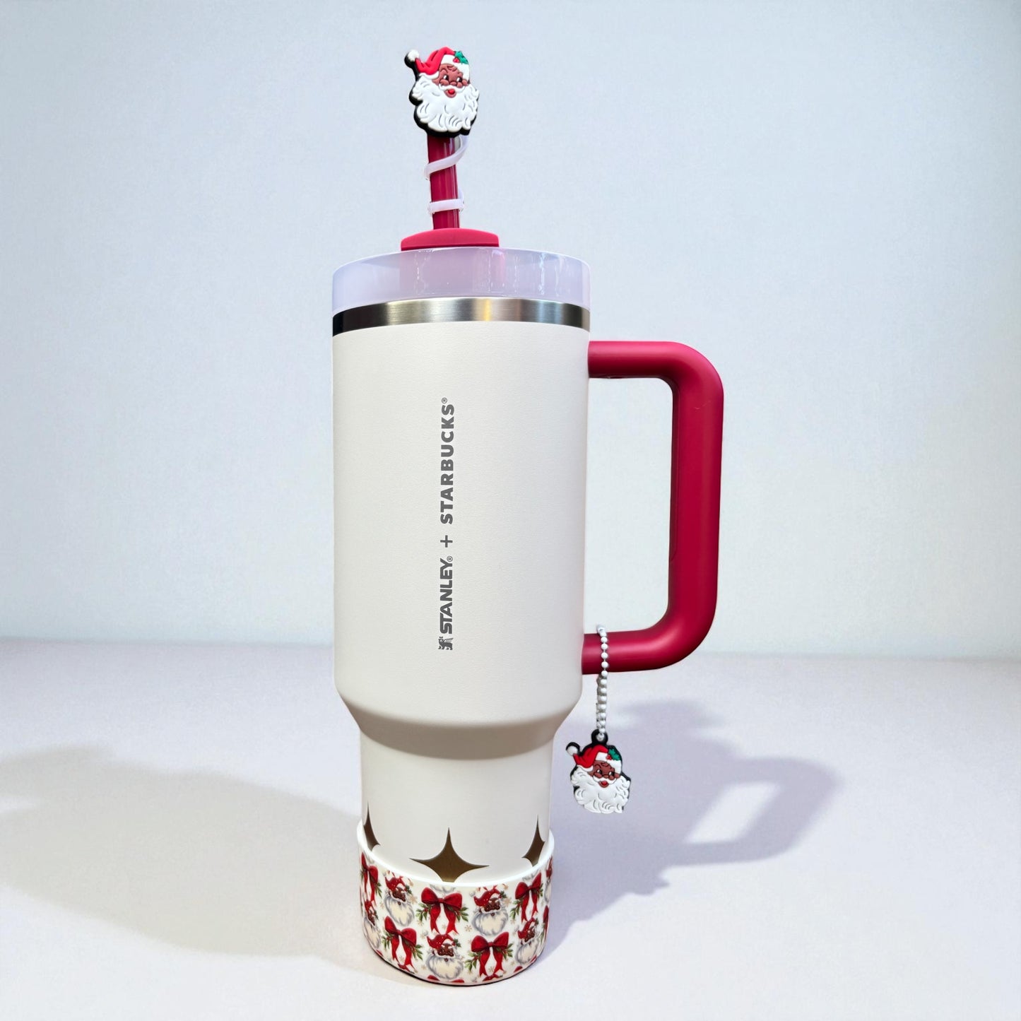 Santa Baby Silicone Straw Topper 10mm~Dark