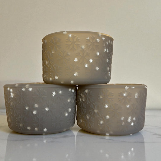 Botte en silicone avec flocon de neige doré