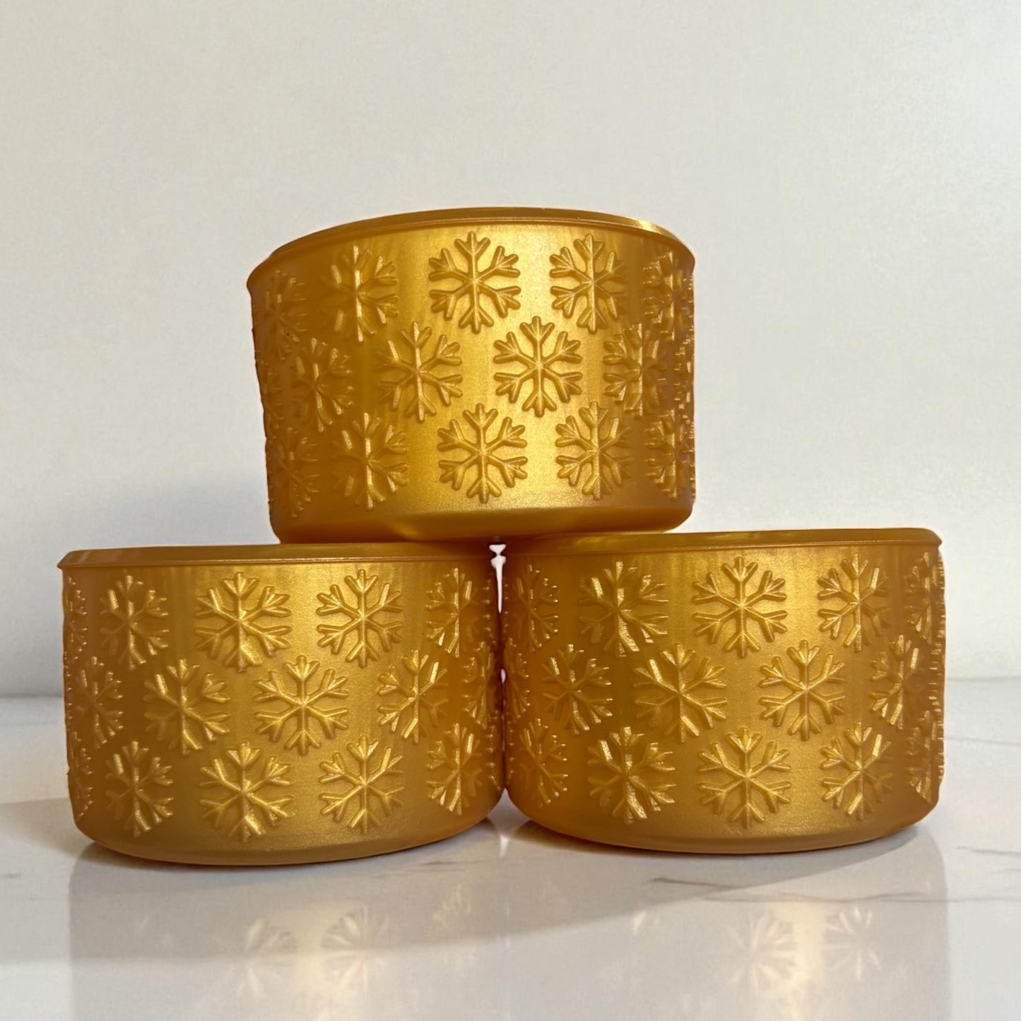 Botte en silicone avec flocon de neige doré